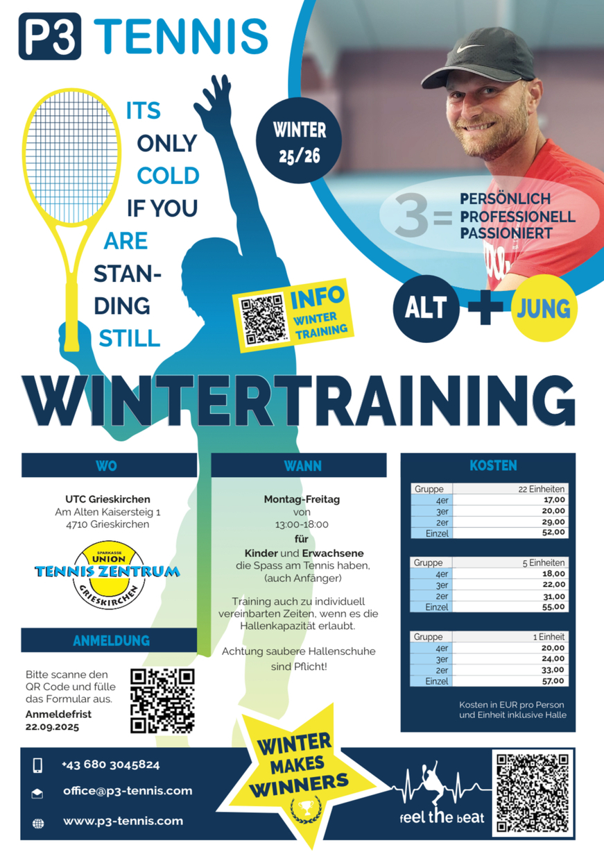 WINTERTRAINING 25/26 - P3 Tennis